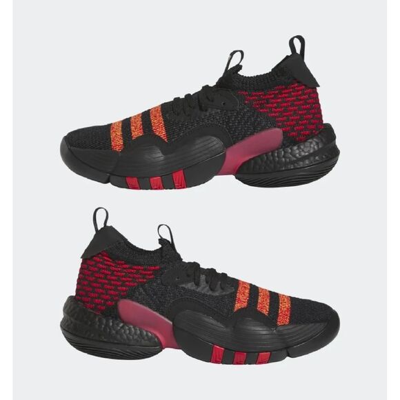 Adidas Trae Young 2 Men's Sneakers Shoes Black/Better Scarlet 9 new HQ0986 - Picture 3 of 4